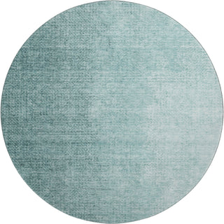 Piper Looms Mayfield Modern AMF822 Teal Machine Washable Area Rug Round Main Image