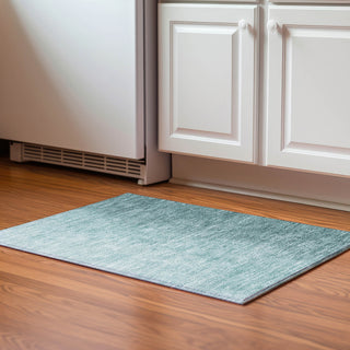 Piper Looms Mayfield Modern AMF822 Teal Machine Washable Area Rug Scatter Lifestyle Image Feature