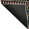 Piper Looms Mayfield Stripes AMF823 Black Machine Washable Area Rug Backing Image