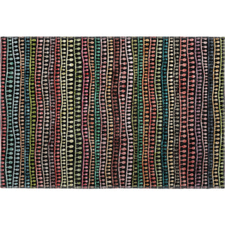 Piper Looms Mayfield Stripes AMF823 Black Machine Washable Area Rug Scatter Main Image