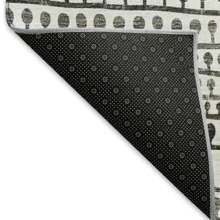 Piper Looms Mayfield Stripes AMF823 Ivory Machine Washable Area Rug Backing Image