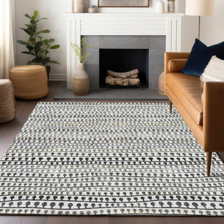 Piper Looms Mayfield Stripes AMF823 Ivory Machine Washable Area Rug Lifestyle Image Feature