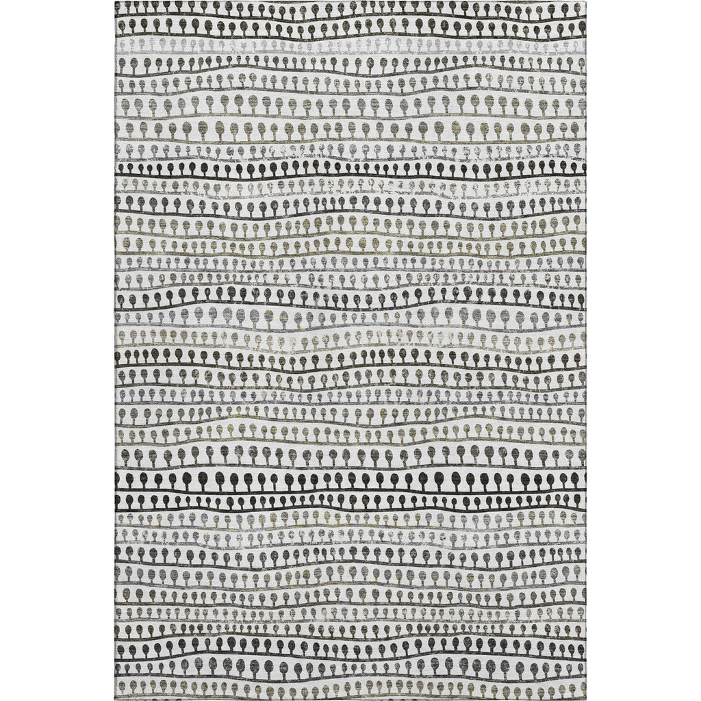 Piper Looms Mayfield Stripes AMF823 Ivory Machine Washable Area Rug main image