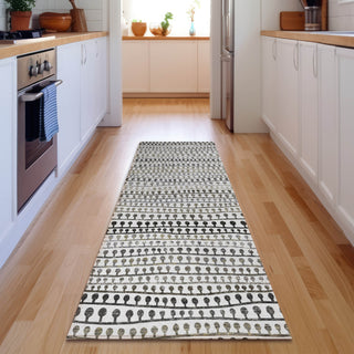 Piper Looms Mayfield Stripes AMF823 Ivory Machine Washable Area Rug Runner Lifestyle Image Feature