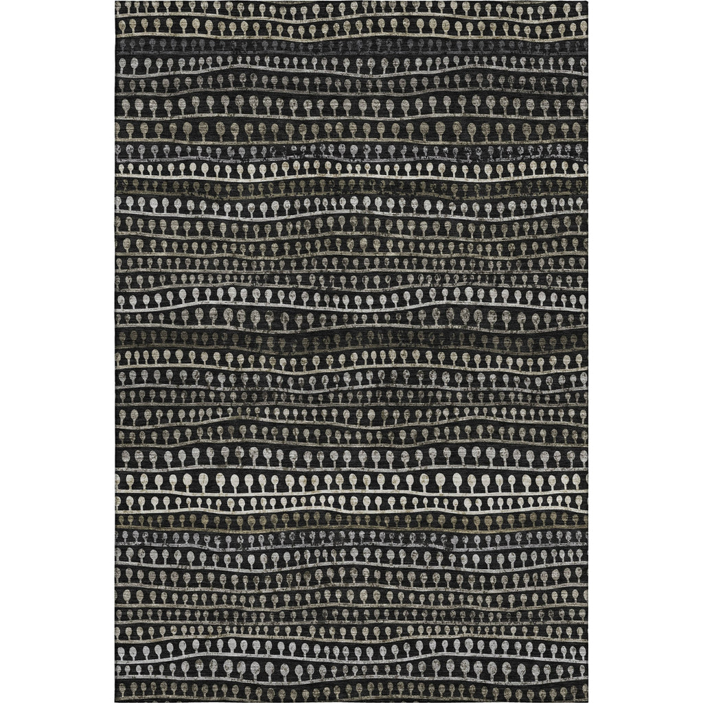 Piper Looms Mayfield Stripes AMF823 Taupe Machine Washable Area Rug main image