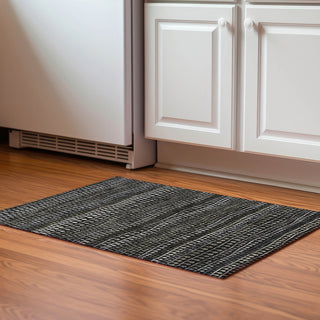 Piper Looms Mayfield Stripes AMF823 Taupe Machine Washable Area Rug Scatter Lifestyle Image Feature