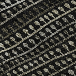 Piper Looms Mayfield Stripes AMF823 Taupe Machine Washable Area Rug Swatch Image