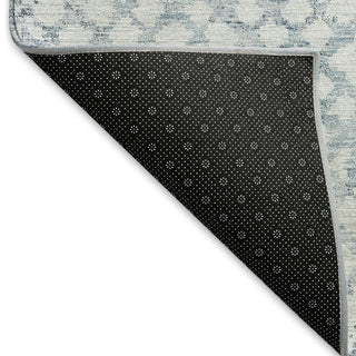 Piper Looms Mayfield Squares AMF824 Blue Machine Washable Area Rug Backing Image