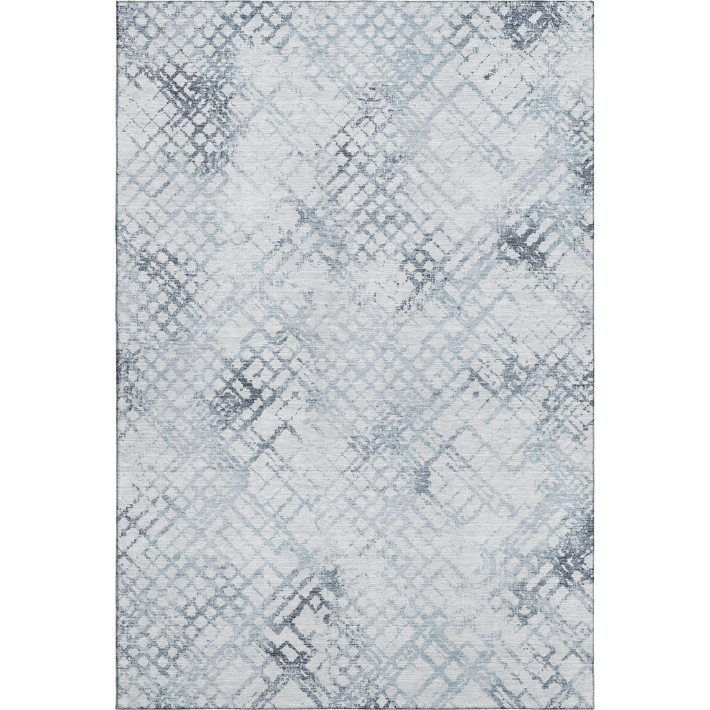 Piper Looms Mayfield Squares AMF824 Blue Machine Washable Area Rug main image