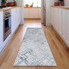 Piper Looms Mayfield Squares AMF824 Blue Machine Washable Area Rug Runner Lifestyle Image Feature