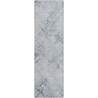 Piper Looms Mayfield Squares AMF824 Blue Machine Washable Area Rug Runner Main Image