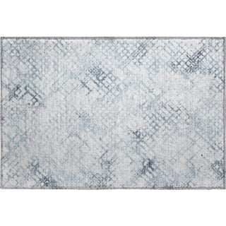 Piper Looms Mayfield Squares AMF824 Blue Machine Washable Area Rug Scatter Main Image
