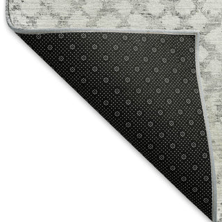 Piper Looms Mayfield Squares AMF824 Gray Machine Washable Area Rug Backing Image