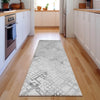 Piper Looms Mayfield Squares AMF824 Gray Machine Washable Area Rug Runner Lifestyle Image Feature