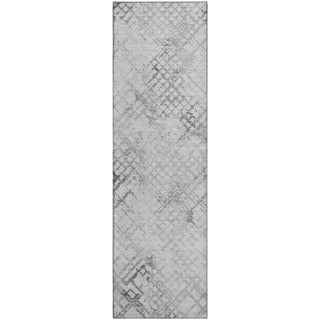 Piper Looms Mayfield Squares AMF824 Gray Machine Washable Area Rug Runner Main Image