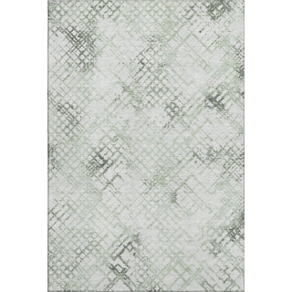 Piper Looms Mayfield Squares AMF824 Green Machine Washable Area Rug main image