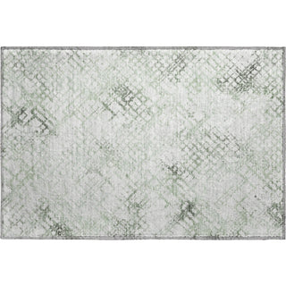 Piper Looms Mayfield Squares AMF824 Green Machine Washable Area Rug Scatter Main Image