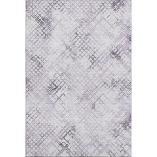 Piper Looms Mayfield Squares AMF824 Purple Machine Washable Area Rug main image
