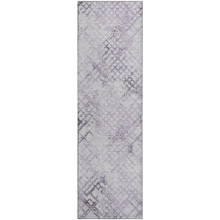 Piper Looms Mayfield Squares AMF824 Purple Machine Washable Area Rug Runner Main Image