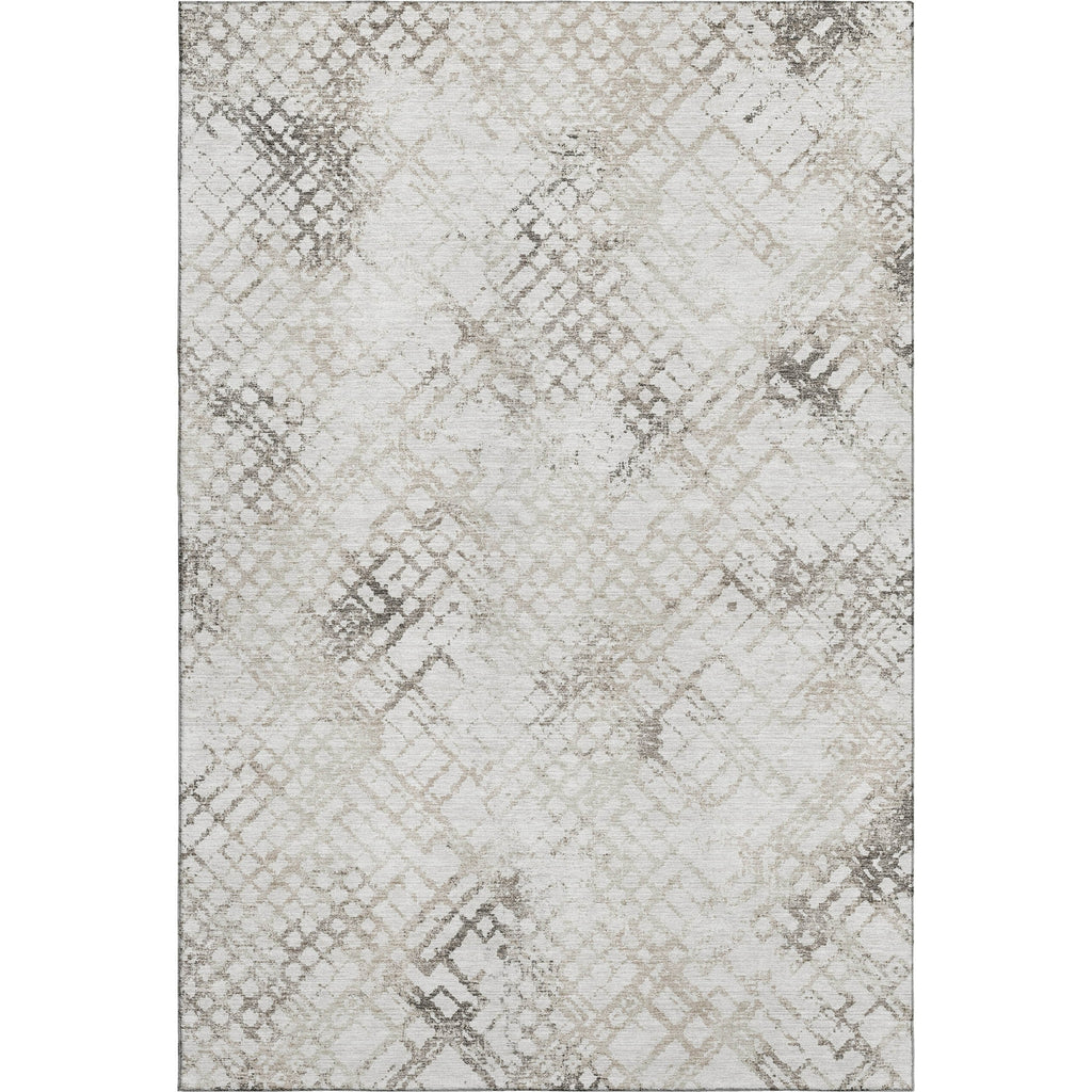 Piper Looms Mayfield Squares AMF824 Taupe Machine Washable Area Rug main image