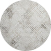 Piper Looms Mayfield Squares AMF824 Taupe Machine Washable Area Rug Round Main Image