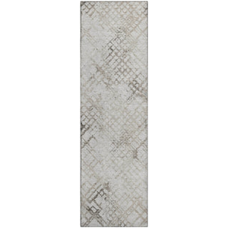 Piper Looms Mayfield Squares AMF824 Taupe Machine Washable Area Rug Runner Main Image