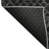 Piper Looms Mayfield Squares AMF825 Charcoal Machine Washable Area Rug Backing Image