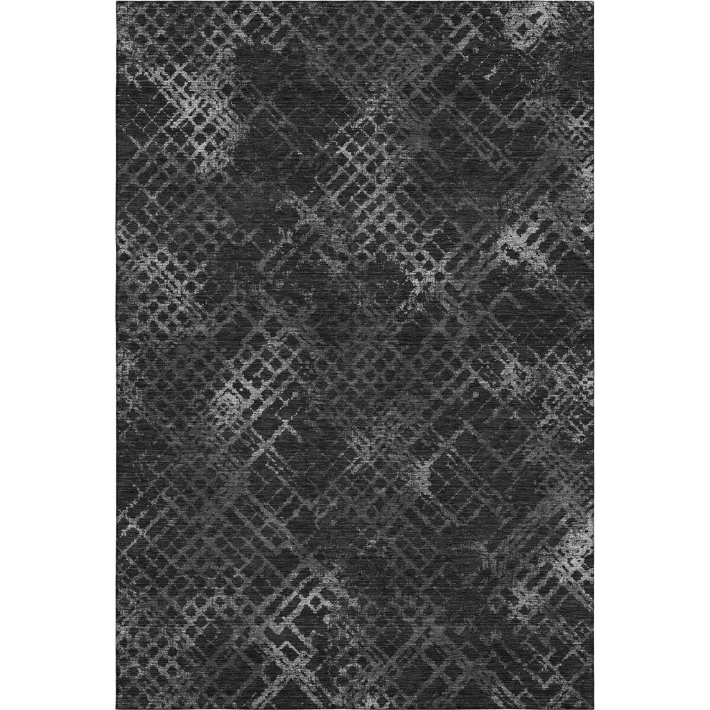 Piper Looms Mayfield Squares AMF825 Charcoal Machine Washable Area Rug main image