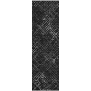 Piper Looms Mayfield Squares AMF825 Charcoal Machine Washable Area Rug Runner Main Image