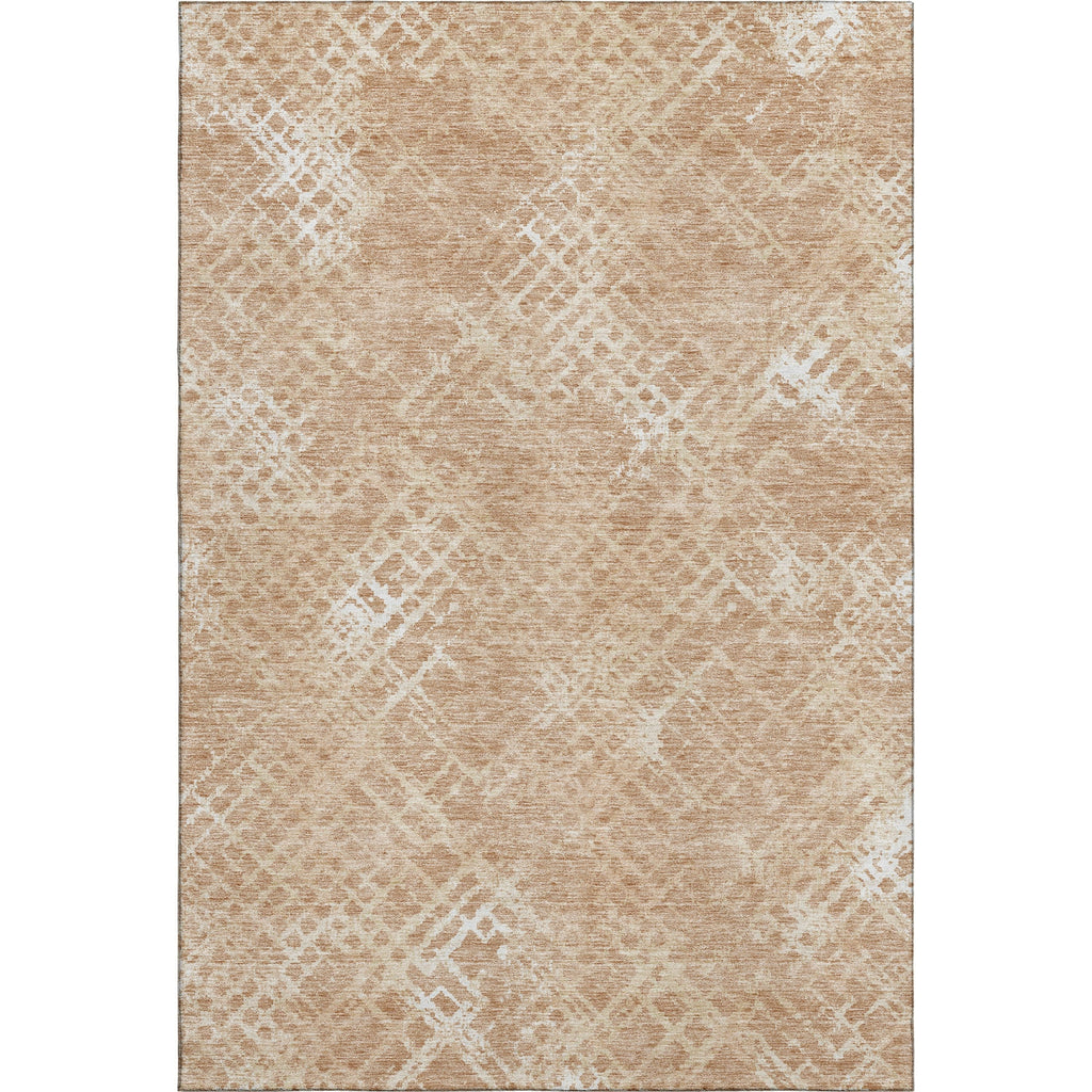 Piper Looms Mayfield Squares AMF825 Coral Machine Washable Area Rug main image