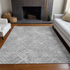 Piper Looms Mayfield Squares AMF825 Gray Machine Washable Area Rug Lifestyle Image Feature