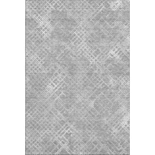Piper Looms Mayfield Squares AMF825 Gray Machine Washable Area Rug main image