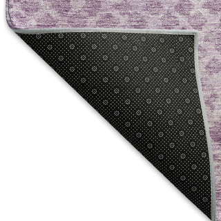 Piper Looms Mayfield Squares AMF825 Lavender Machine Washable Area Rug Backing Image