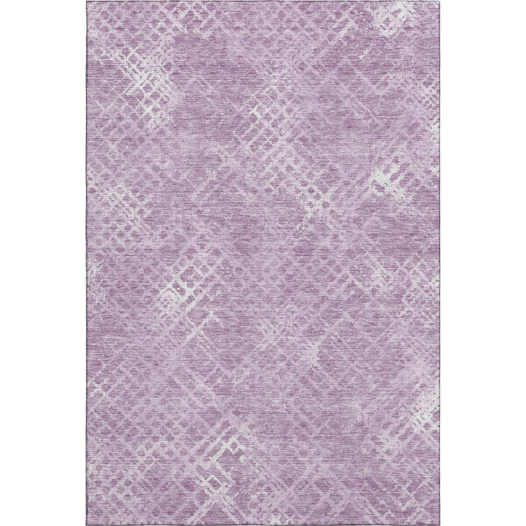 Piper Looms Mayfield Squares AMF825 Lavender Machine Washable Area Rug main image