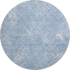 Piper Looms Mayfield Squares AMF825 Sky Machine Washable Area Rug Round Main Image
