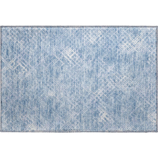 Piper Looms Mayfield Squares AMF825 Sky Machine Washable Area Rug Scatter Main Image