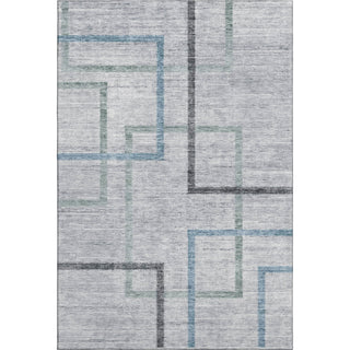 Piper Looms Mayfield Geometric AMF826 Gray Machine Washable Area Rug main image