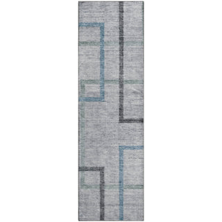 Piper Looms Mayfield Geometric AMF826 Gray Machine Washable Area Rug Runner Main Image