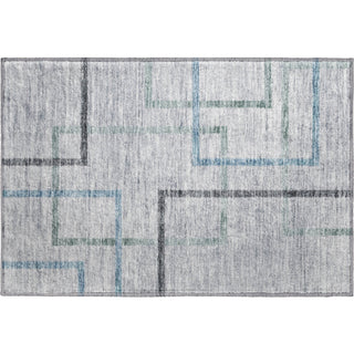 Piper Looms Mayfield Geometric AMF826 Gray Machine Washable Area Rug Scatter Main Image