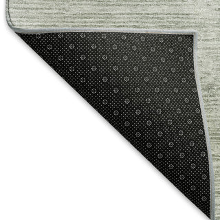 Piper Looms Mayfield Geometric AMF826 Green Machine Washable Area Rug Backing Image
