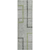 Piper Looms Mayfield Geometric AMF826 Green Machine Washable Area Rug Runner Main Image