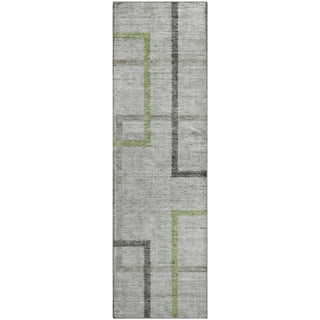 Piper Looms Mayfield Geometric AMF826 Green Machine Washable Area Rug Runner Main Image