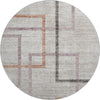 Piper Looms Mayfield Geometric AMF826 Taupe Machine Washable Area Rug Round Main Image