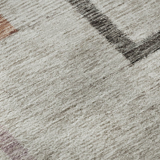 Piper Looms Mayfield Geometric AMF826 Taupe Machine Washable Area Rug Swatch Image