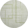 Piper Looms Mayfield Geometric AMF827 Aloe Machine Washable Area Rug Round Main Image