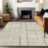 Piper Looms Mayfield Geometric AMF827 Beige Machine Washable Area Rug Lifestyle Image Feature