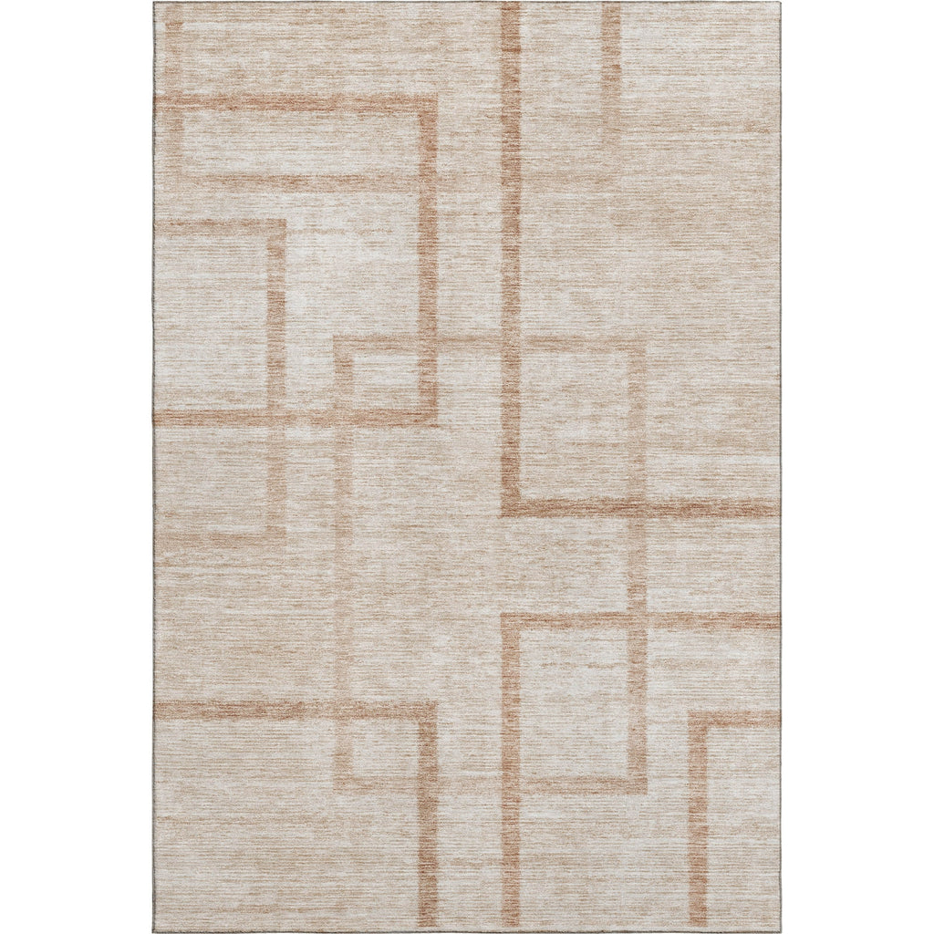 Piper Looms Mayfield Geometric AMF827 Coral Machine Washable Area Rug main image