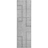 Piper Looms Mayfield Geometric AMF827 Gray Machine Washable Area Rug Runner Main Image