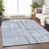 Piper Looms Mayfield Geometric AMF827 Sky Machine Washable Area Rug Lifestyle Image Feature