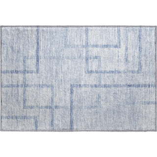 Piper Looms Mayfield Geometric AMF827 Sky Machine Washable Area Rug Scatter Main Image